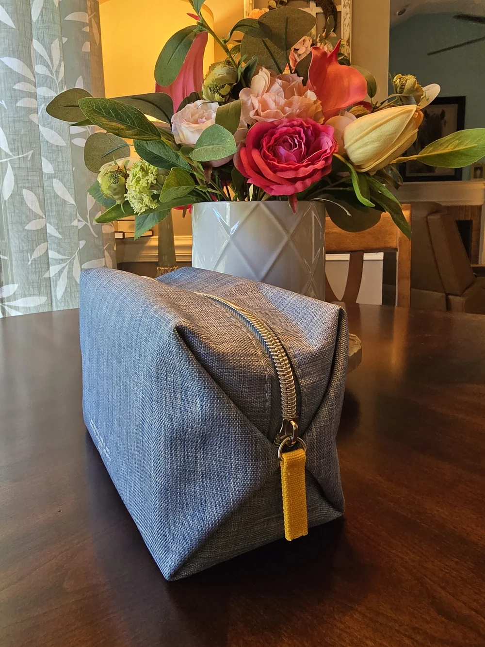 Fresh Blue Demin Makeup Bag Or Carry Anything You Like. Brand New.